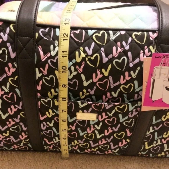Betsey Johnson weekender rainbow bag NWT - Picture 15 of 16